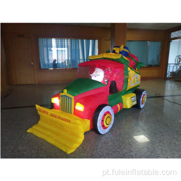 Presentes de Natal para o caminhão do Papai Noel inflável de luxo